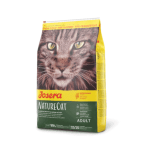 Josera NatureCat begrūdis sausas pašaras katėms su paukštiena ir lašiša, 10 kg – Josera pakuotė