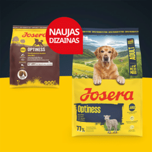 Josera Optiness sausas pašaras šunims su ėriena, 3 kg – Josera pakuotė – vaizdas 3