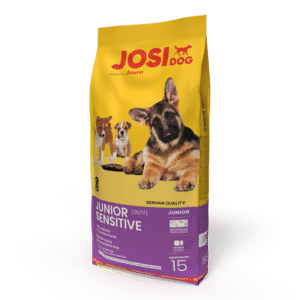 JosiDog Junior Sensitive sausas pašaras jauniems jautriems šunims, 15 kg – Josera pakuotė
