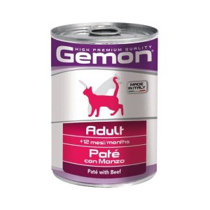 Gemon adult konservuotas paštetas suaugusioms katėms su jautiena 400 g