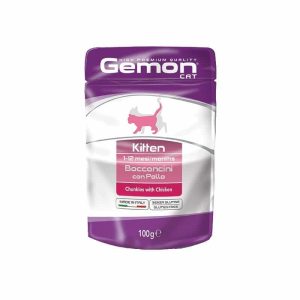 Gemon Kitten konservuotas pašaras jauniems kačiukams su vištiena 100 g
