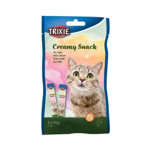 TRIXIE kreminis skanėstas katėms su vištiena, 5x14 g