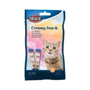 TRIXIE kreminis skanėstas katėms su tunu ir balta žuvim, 5x14 g