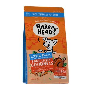 BARKING HEADS Little Bowl Lickin Goodness su vištiena 1,5 kg – sausas maistas šunims