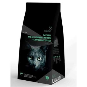 PET sušokantis medžio kraikas katėms 10 l – priežiūros priemonė katėms