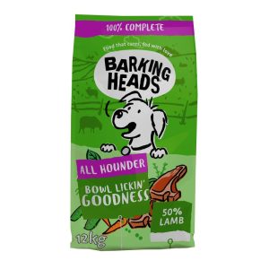 BARKING HEADS Bowl Lickin Goodness pašaras šunim su ėriena 12 kg