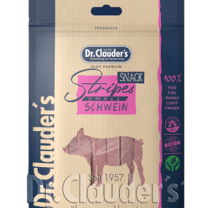 DR. CLAUDER'S vytintos kiaulienos skanėstas juostelėmis šunims ir katėms 80 g