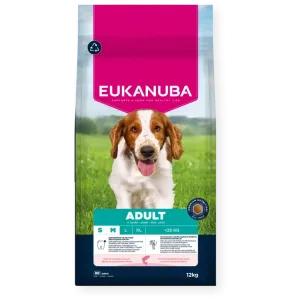 8710255202006 Eukanuba Life Care sausas pašaras mažų ir vidutinių veislių šunims su lašiša ir miežiais, S-M, 12 kg
