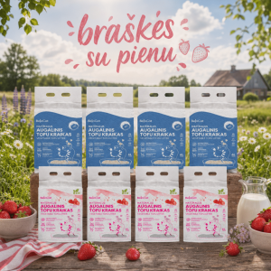 BeloCat TOFU Braškės su pienu rinkinys – 8 vnt. x 6 L